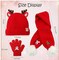 Winter Warm Set Xmas Tree Reindeer Hat Scarf Gloves for Toddler Boys Girls 1-8 Year Christmas Beanie Hat Scarf Gloves for Kids